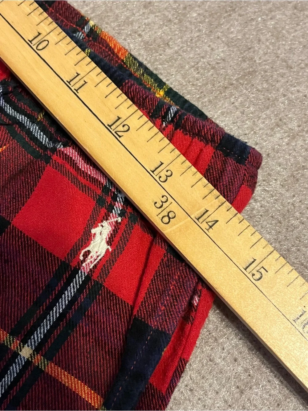 Polo Ralph Lauren Red Plaid Pajama Pants Medium Cotton Lounge
